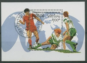 Laos 1994 Fußball-WM USA Block 149 gestempelt (C65510) - Picture 1 of 1
