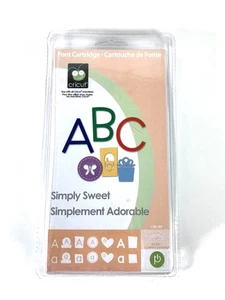 Cricut Simply Sweet Alphabet Buchstaben Zahlen Schrift Schule Stanzpatrone - Bild 1 von 4