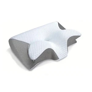 Cervical Memory Foam Neck Pillow 0rth0pedic Neck Back Support Anti Snore - Picture 1 of 9