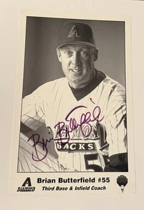 Brian Butterfield Arizona Diamondbacks Manager signed Auto Autogramm 9x6 Foto - Bild 1 von 1