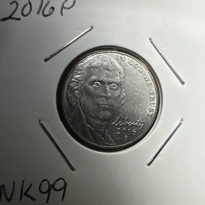2016 P  JEFFERSON NICKEL - Error On Nose - Errors - Image 1 of 4