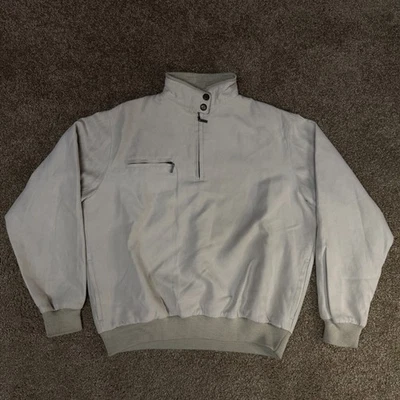 Chaqueta de golf vintage de gamuza Tehama Nancy Haley para hombre grande beige ocio Foto 1 de 4