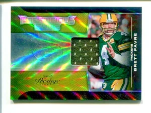 2008 Prestige - Prestigious Pros Gold Materials #PPR-34 Brett Favre /50 🏈 HOF - Bild 1 von 3