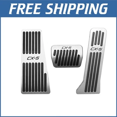 Mazda CX-5 2013-2025 Non-Slip Aluminum Pedal Covers – Easy No-Drill Installation - Image 1 of 4