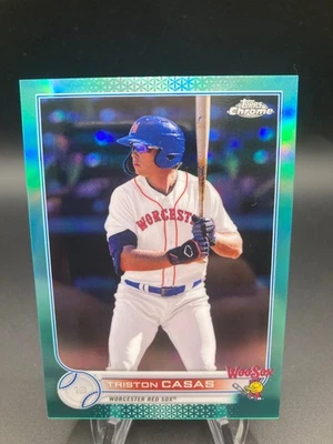 Triston Casas 2022 Topps Pro Debut Chrome (#PDC-133) - AQUA REFRACTOR 10/75 !! - Image 1 of 2