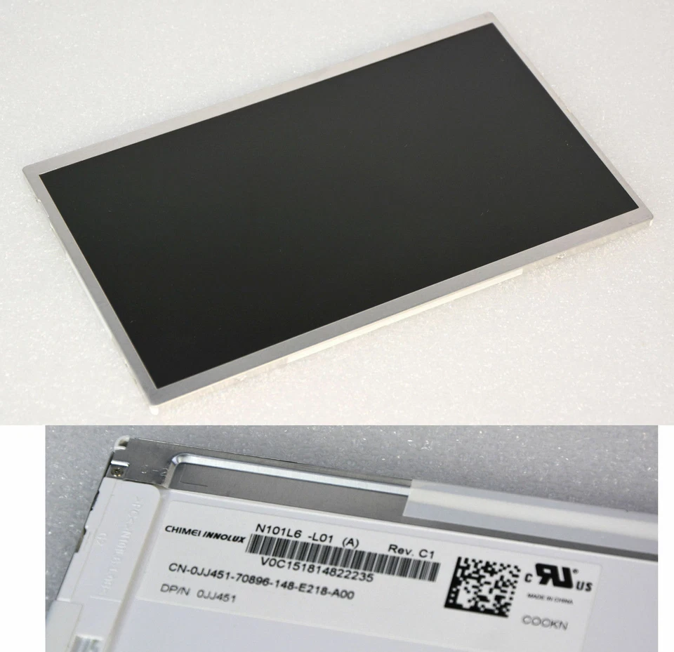 10.1" 25.8cm LED VGA Display Chimei N101L06-L01 Dell 0D035T WSVGA 1024x600 #T103 - Image 1 of 1