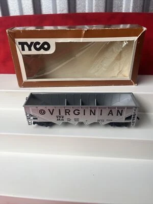 VINTAGE TYCO HO SCALE HOPPER CAR NON-OPERATING VIRGINIAN 344-C w/ ORIGINAL BOX - Image 1 of 4