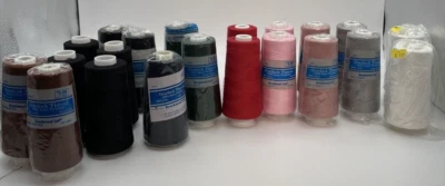 Lot of 21 Beachwood Ltd 100% Spun Polyester Sewing Thread Cone Overlock - Image 1 of 4