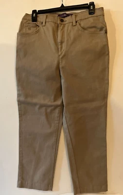 Женские джинсы Gloria Vanderbilt Amanda 10 бежевые джинсы Normcore минималистские - Изображение 1 из 4