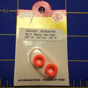 AJ's 900D Silicone Orange Gum Drop Tires Tyco 440 Marchon MR-1 Lifelike Rokar - Picture 1 of 1