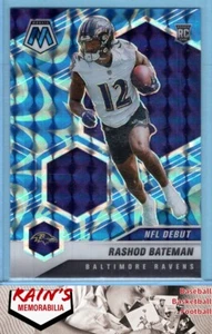 Rashod Bateman Rookie 2021 Panini Mosaic RC "Prizm Reactive Blue" #249 Ravens - Foto 1 di 2