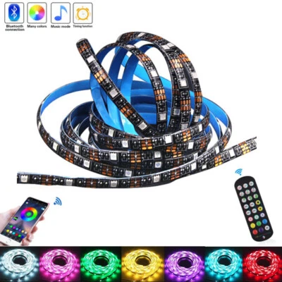 5V USB RGB LED Strip Streifen 5050 SMD Lichtband Bluetooth APP Musik Controller - Bild 1 von 4