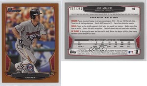 2013 Bowman Orange /250 Joe Mauer #95