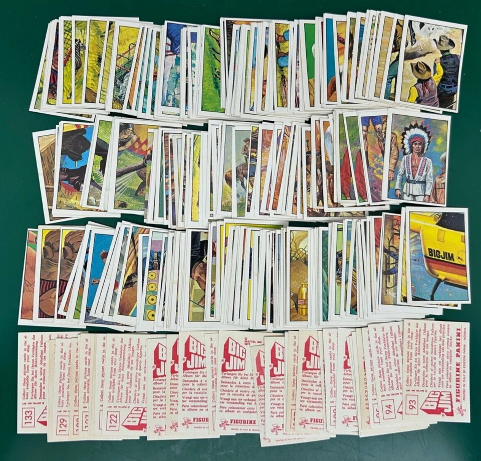 FIGURINE PANINI 1977 BIG JIM SCEGLI DAL MENU' DAL N.146 AL N.288 NUOVE