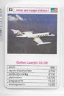 Carte N°E3 - Avions pour Voyage d'affaire - Gates Learjet 35/36 - Bleu