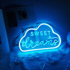 Qomolangma 12.2 X 7.87inches "SWEET Dream" LED Neon Sign PinkBlue