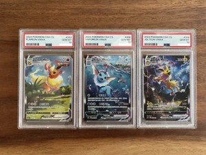 PSA 10 GEM MINT Flareon Vaporeon Jolteon VMAX Set 003 006 009 Pokemon Alt csHC - Picture 1 of 1