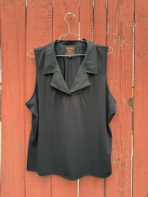 Regata feminina UnderCover Agent Kathleen Kirkwood preta sem mangas plus size 3X - Imagem 1 de 4