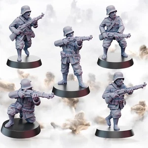WW2 Squadra Fucilieri Esercito Finlandese X5 Guerra Invernale Wargames e Collezionisti 28mm - Foto 1 di 4