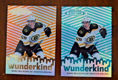 2022-23 Stature Wunderkind Marc McLaughlin Orange (#22/35) and Green (#106/150) - Image 1 of 2