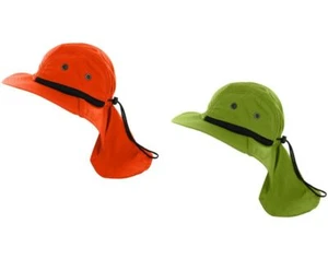 Unisex Sun Extreme Wide Brim Sombrero de verano con solapa de cuello Neón Colores brillantes - Imagen 1 de 4