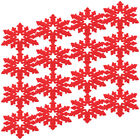 12 Pcs Christmas Snowflake Coasters Felt Cloth Mug Mat Table Mats