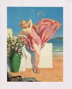 BELLEZZA MARE / STAMPA / FLIRT / CLIVE / 1925 / 10" X 12" - Foto 1 di 1
