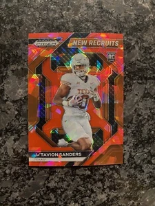 2024 Panini Prizm Draft Ja’Tavion Sanders New Recruits Rookie Red Ice #NR-JSS - Picture 1 of 2
