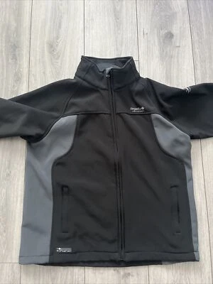 Regatta Jacket Mens Black Soft Shell Windproof Water Repellent Size 34 Walking - Image 1 of 4