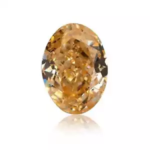 0.22 Ct Natural Fancy Color Orange Diamond Oval SI2 GIA Certified Jewelry Rare - Picture 1 of 6