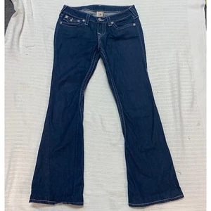 True Religion Womens Joey Jeans Low Rise Size 29 Dark Blue Wash - Picture 1 of 11