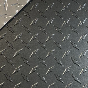 24" x 96" Charcoal Grey Aluminum Diamond Plate Sheet .025 in (1/40th) Thick - Picture 1 of 1