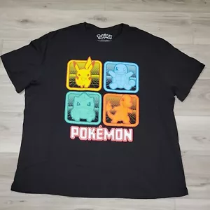 Pokemon Graphic T-Shirt Men's Medium Black Short Sleeve - Picture 1 of 8