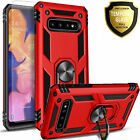 Case for Samsung Galaxy S10e Red with Kick Stand & Protective Glass