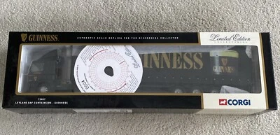 Corgi 1:50 75407 LEYLAND DAF Truck & Curtainside Trailer in GUINNESS Livery No 4 - Image 1 of 4