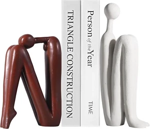 Notart_Art_Gallery | Resin Thinker Bookends for Heavy Books, Abstract Sculpture - Picture 1 of 7