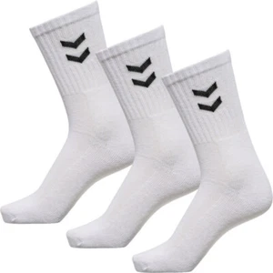 Hummel - 3 Paar Basic Socken / Strümpfe / Tennissocken - EU: Gr.:  41-45 - Weiß - Bild 1 von 3