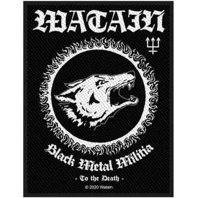 WATAIN BLACK METAL MILITIA STANDARD SIZE SEW ON PATCH OFFICIALLY LICENSED - Image 1 of 4