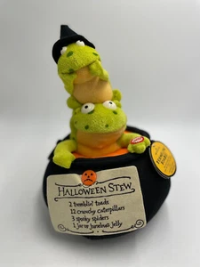 Hallmark Halloween Plush Frogs in Witch Caldron Stuffed Animal Plush NOT WORKING - Picture 1 of 11