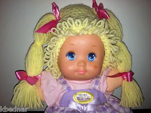 PARCHE DE REPOLLO ESTILO NIÑO Ganchillo Amarillo PELUCA SOMBRERO Halloween Talla 0-12 Meses - Imagen 1 de 1