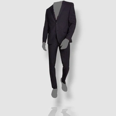 Chaqueta Pantalones Traje Alfani Para Hombre Gris Ajustado Cuadros Ventana 2 Piezas Talla 42R Foto 1 de 4