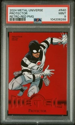 PSA 9 Mint 2024 SKYBOX METAL UNIVERSE RETRO #’d 17/100 PROTECTOR RED PMG - Image 1 of 2