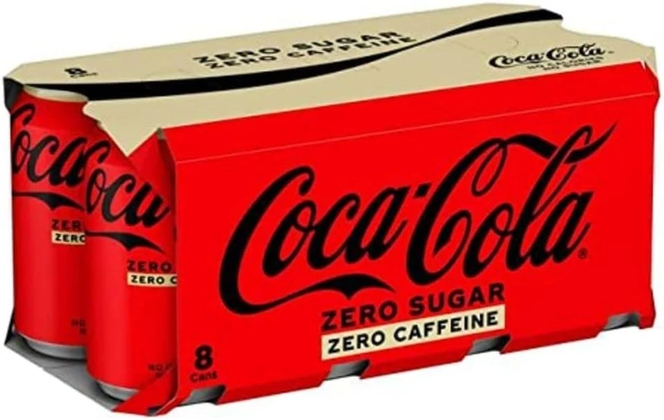 Coca-Cola Zero Sugar Zero Caffeine 8 x 330 ml - Image 1 of 1