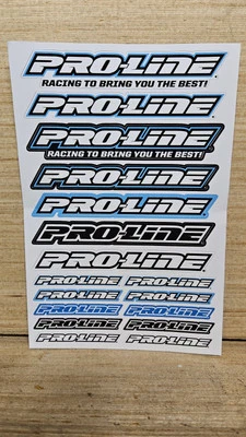 🔥 Proline Rc Sticker Sheet Black & Blue 6"×4" Sheet Proline Stickers Rc Decal - Image 1 of 3