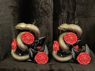 Bath and Body Works Halloween Rose & Snake Ceramic Soap Holder - Image 1 of 4