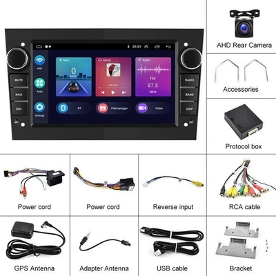 Android 14 Für Opel Astra H Corsa C/D Vectra C Zafira B Autoradio GPS NAVI AHD - Bild 1 von 4