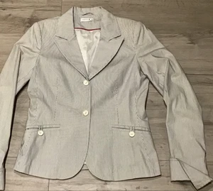 Eleganter Comma Blazer,Gr.38,M, bequem mit 3%Stretch, schwarz,weiß gestreift,neu - Bild 1 von 15