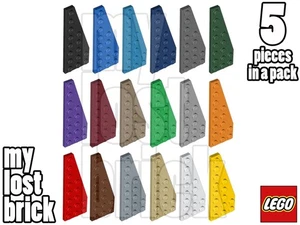 LEGO - Part 50304 - Right Wedge Plate / Wing 8x3 (Pack of 5) +NEW +SELECT COLOUR - Picture 1 of 19