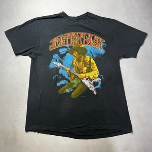 VTG 80s Jimi Hendrix Rock Express Guitar Greats Band Concert Tour T-Shirt - Picture 1 of 8
