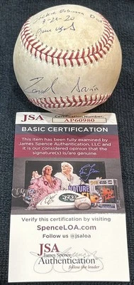 Ronald Acuna Signed Game Used 2020 Jackie Robinson Day Baseball Autograph Ball - Image 1 of 4
